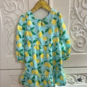 Janie & Jack Lemon Print Dress size 6